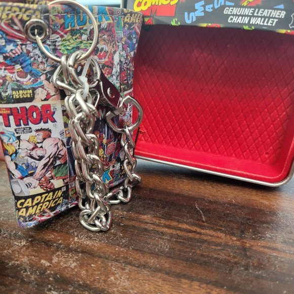 MARVEL COMICS CLASSIC COMIC BOOK TRIFOLD CHAIN WALLET. limited edition in box - Picture 10 of 10